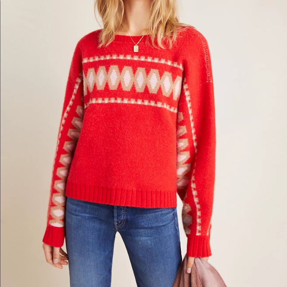 NWOT Anthropologie Tinsley Cashmere Pullover Sweater Size XS Z265-17 - Picture 3 of 6